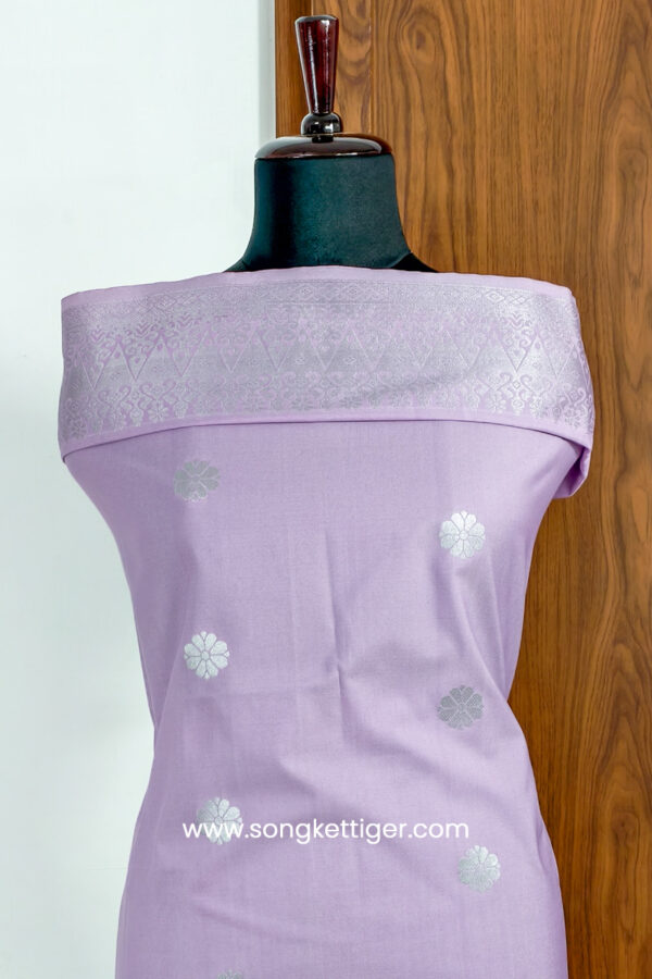 Songket Tenunan – Bunga Tabur – #01013 – Lavendar x Silver
