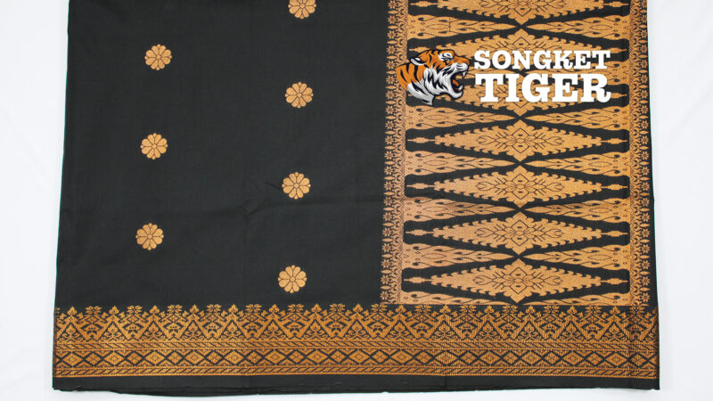 Songket - Bunga Tabur - #01003 - Black x Copper - Image 2