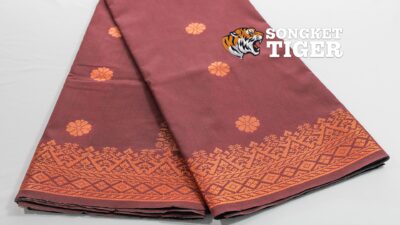 Songket - Bunga Tabur - #01004 - Maroon x Copper