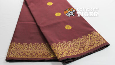 Songket - Bunga Tabur #01002 - Maroon x Gold